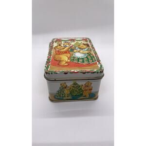 Vintage Keller-Charles Christmas Family Bears Katy Winters Tin